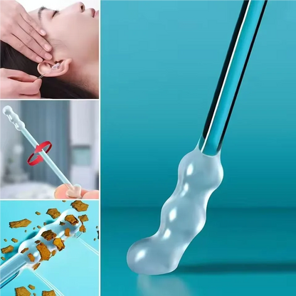 Reusable Earwax Removal Swabs - Sticky Soft Ear Cleaning Picks for Gentle Ear Care, Safe Tool for All Ages