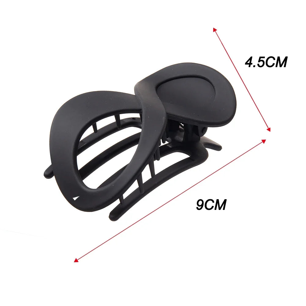 Large Seamless Hair Clamp: Women's Plastic Duckbill Claw Clip for Stylish Hairpin Styling - Essential Hair Accessories for Girls and Women