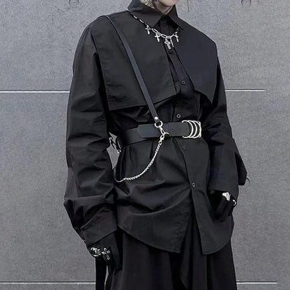Women’s Punk Chain Belt – Adjustable Street Style Gothic Harness Strap Fashion Accessory