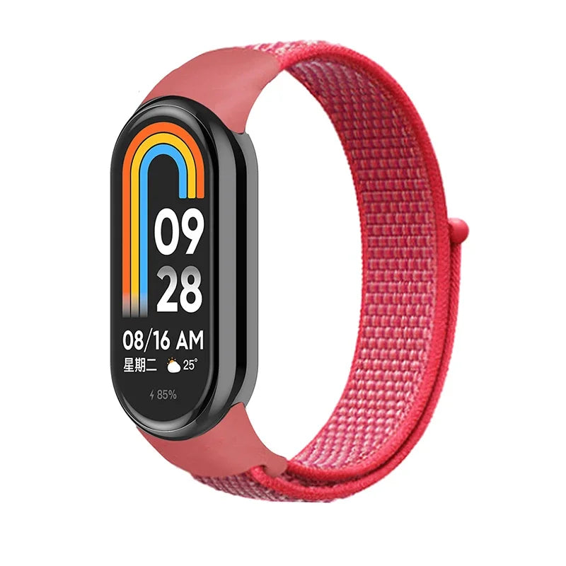 Nylon Sport Loop Strap for Xiaomi Mi Band 9 8 NFC – Replacement Wristband for Mi Band 7 6 5 4 3