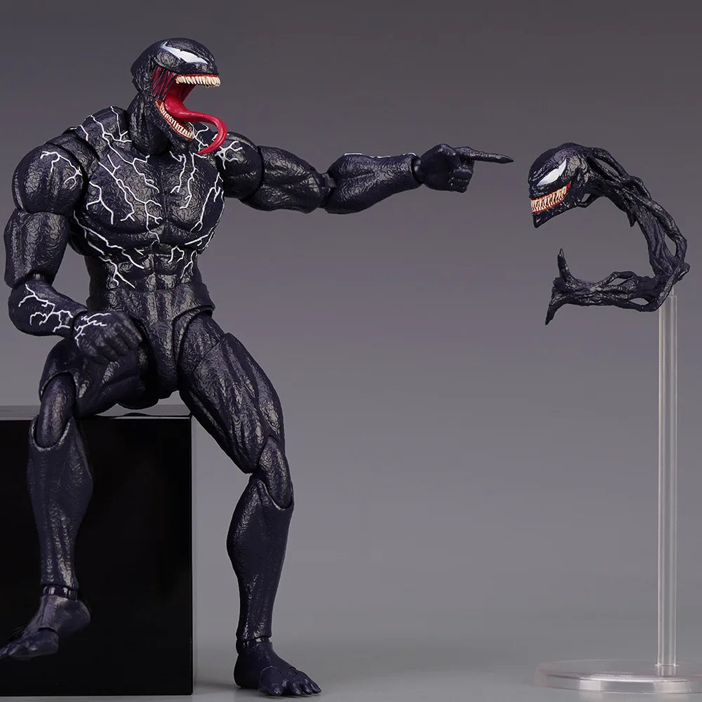 Venom Spider-Man Legends Action Figure - Joint Movable, Changeable Face Statue Model Doll, Collectible Toy for Kids, Gift