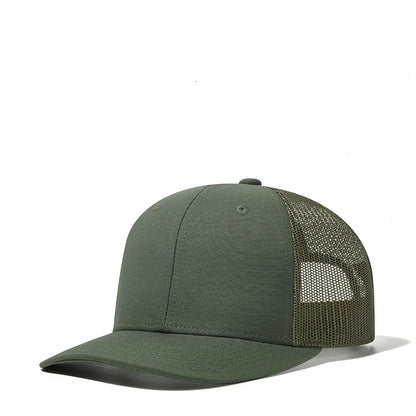 Custom Logo Snapback Hat - Embroidered Mesh Sports Cap for Men & Women, Adjustable Baseball Cap