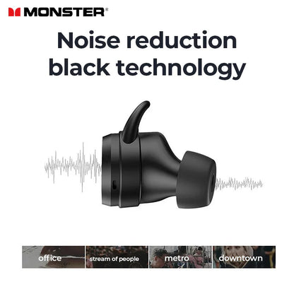 Monster Clarity 101 AirLinks TWS Earbuds | ENC Noise-Cancelling Waterproof Bluetooth Headphones