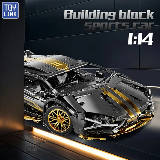 ToylinX 1:14 Supercar Building Block Toy – Optional Power Group, Technology Design for Adults & Kids, Christmas Gift with Box
