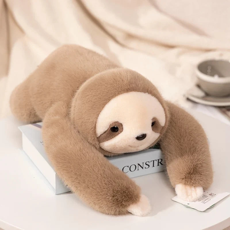30-65cm Kawaii Forest Animal Plush Dolls – Soft Long-Arm Raccoon, Dinosaur, Sloth, Panda & Koala Pillow Toys for Home Decor