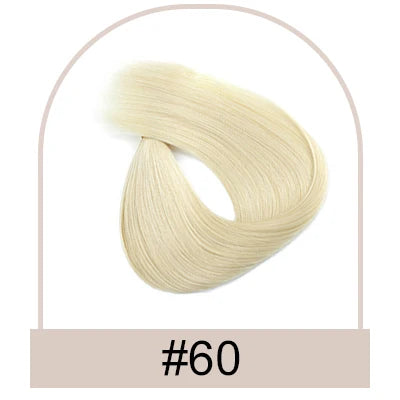 Silk Top Swiss Lace Clip-In Topper – Straight Real Human Hair Toupee with Bangs, Breathable & Soft, Blonde Color