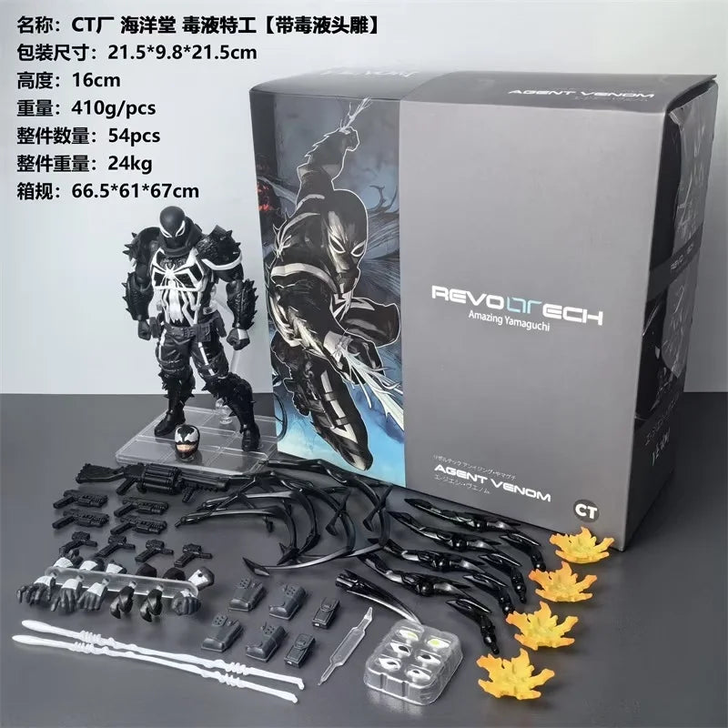 CT Toys Agent Venom Action Figure – Amazing Yamaguchi Anti-Venom Spiderman Anime Toy Gift
