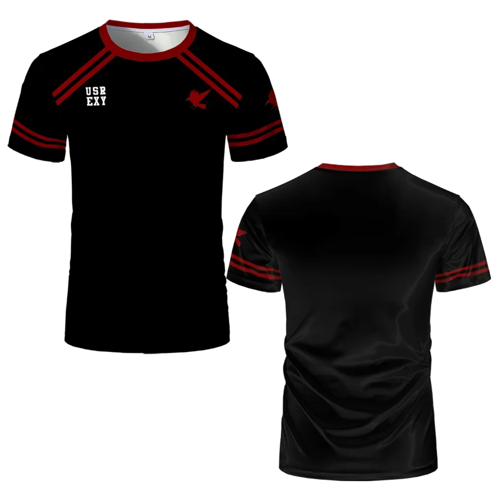 Foxhole Court Lacrosse Jersey - 3D Edgar Allan Ravens Cosplay T-Shirt for Kids and Fans