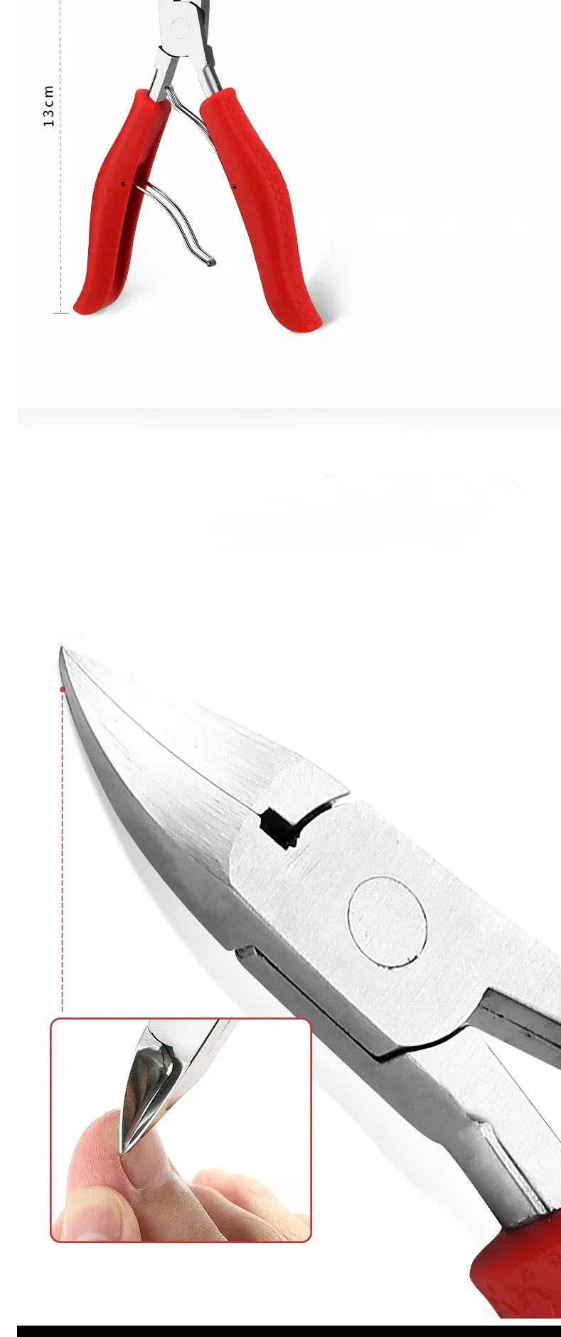 Nail Clipper Set for Ingrown Toenails — Paronychia Correction Nippers, Pedicure & Manicure Tools with Dead Skin Scissors