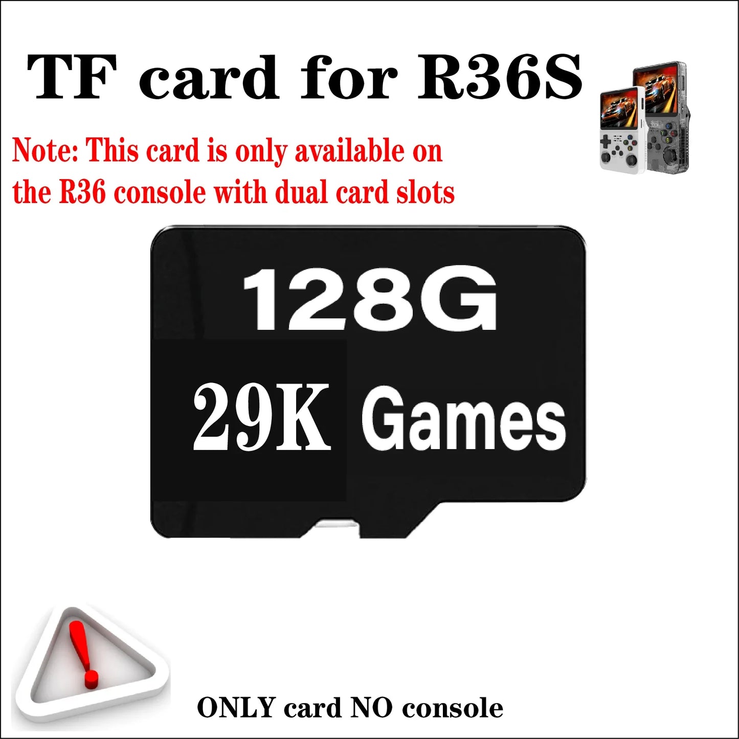 R36S Retro Handheld Game Console TF Card – Linux Portable Pocket Player with 512GB & 90,000 Games