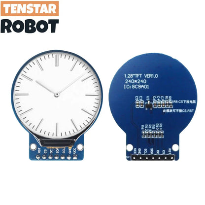 1.28-Inch Round TFT LCD Display Module 240x240 - GC9A01 RGB Screen with 4-Wire SPI Interface for DIY Projects