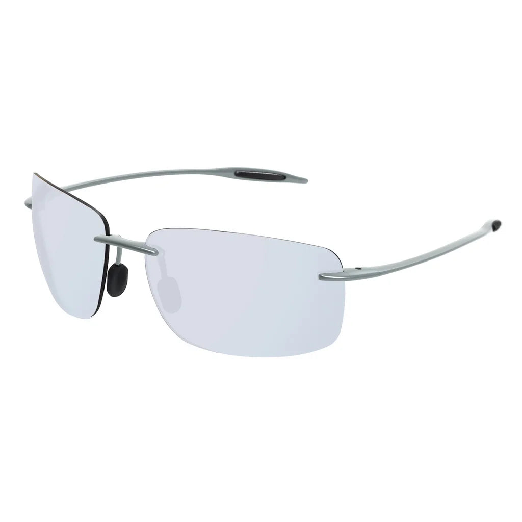JULI The Matrix Classic Sports Rimless Sunglasses for Men - Orange Rectangle Ultralight Frame, UV400 Protection Driving Eyewear (MJ8009)