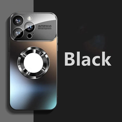 Luxury Titanium Matte Magnetic iPhone Case - MagSafe Compatible Wireless Charging Cover
