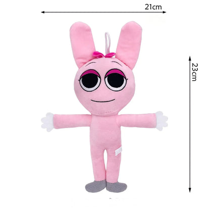 Sprunki Plush Toys – Humanoid Sprunki Soft Cartoon Pillow, Stuffed Game Doll for Kids’ Birthday Gift