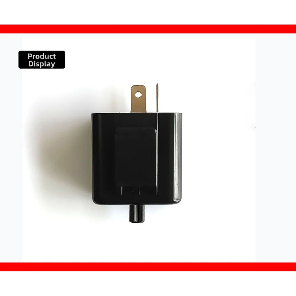 12V Adjustable LED Turn Signal Flasher Relay - Universal Motorcycle Indicator Flash Controller