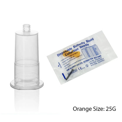 50pcs Disposable Butterfly Blood Collection Needles — Double Wing Type for Pets, Cats & Dogs, Animal Care Supplies