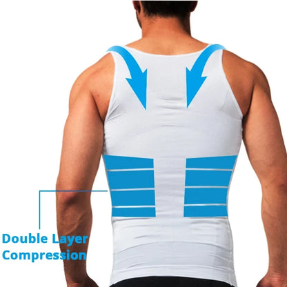 Men's Compression Sleeveless Shirt - Slim Fit Fitness Training Tank Top Running Gym Sports Vest