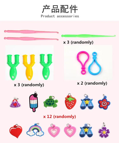 Creative Rainbow Loom Bands Set – Colorful DIY Rubber Bracelet Making Kit for Girls’ Crafts and Birthday Gifts