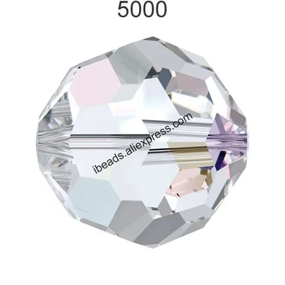 Austrian Crystal Round Beads - 5000pcs Genuine Rhinestone Beads for DIY Bracelet Jewelry Making