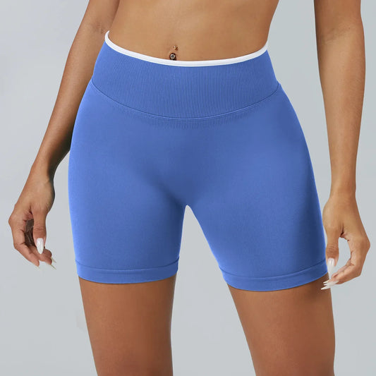 Women’s High Waist Seamless Yoga Shorts – Quick Dry Breathable Gym Fitness Sportswear Training Shorts