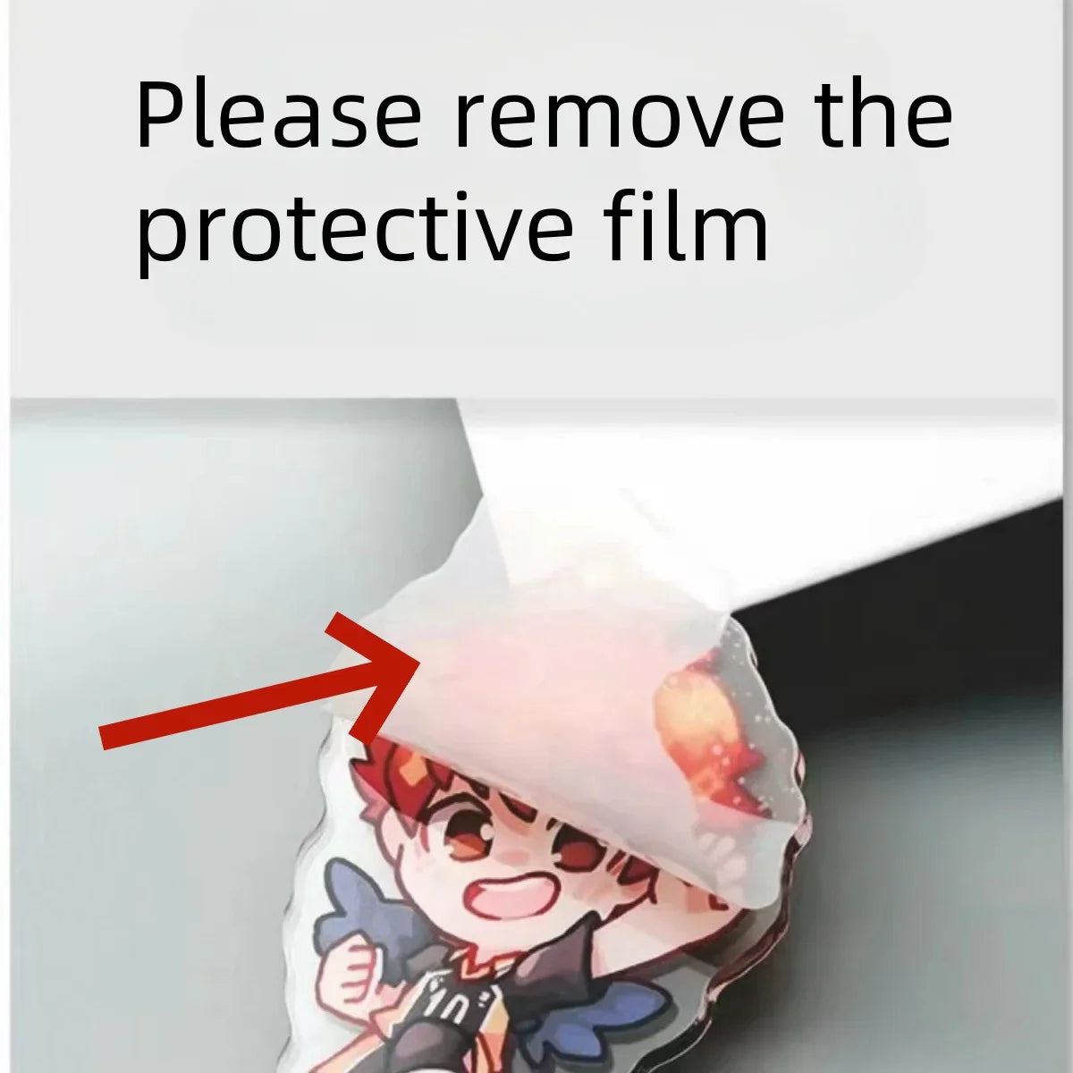 Anime Acrylic Keychain – Vaggie & Alastor Y2K Cartoon Pendant for Bags, Keys & Gifts