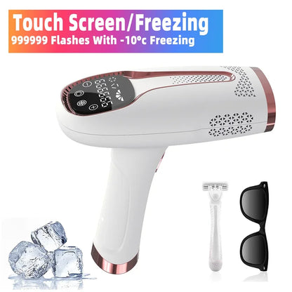 Body Bikini IPL Hair Removal Device — 999,999 Flashes Permanent Painless Laser Epilator for Women, Home Use