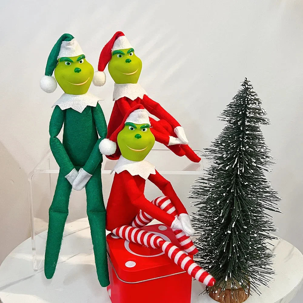2025 New Anime Christmas Doll – PVC Action Figure Toy for Desk, Bookshelf, and Holiday Gift