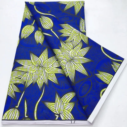 African Wax Print Fabric - Nigerian Ankara Batik Dutch Fabric for Women’s Dresses & Sewing Materials