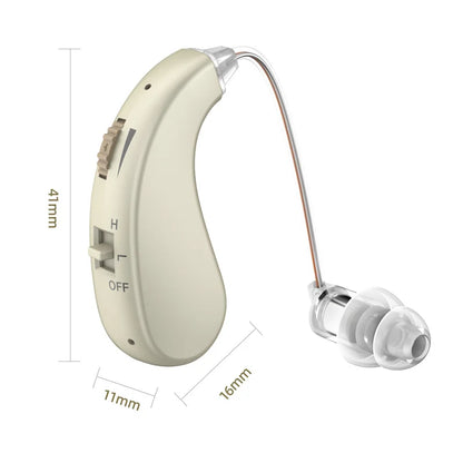 Enlarged Hearing Health Earphones - Sound Enhancement for Elderly with Hearing Loss & Tinnitus, Hearing Aid Protection