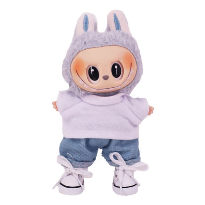 3.8cm Doll Shoes for 17cm Labubu Plush Doll – Accessories Gift for Girls