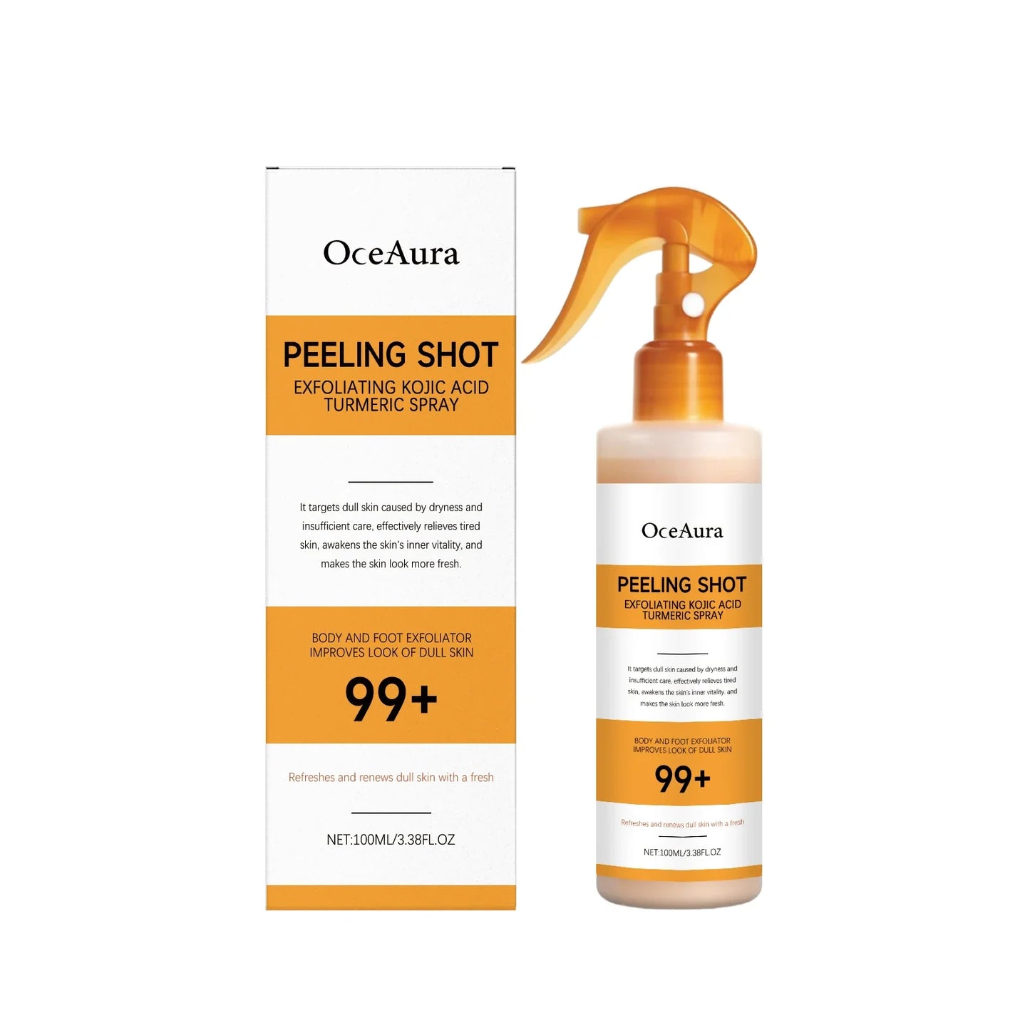 Kojic Acid Turmeric Skin Care Spray - Collagen Nourishing Formula for Glowing Skin & Improved Firmness