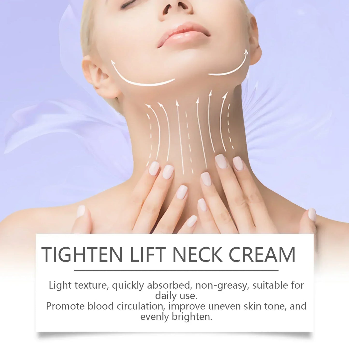 Neck Cream – Tightening, Lifting, Brightening & Nourishing, Smooths Fine Lines, 100% Moisturizer
