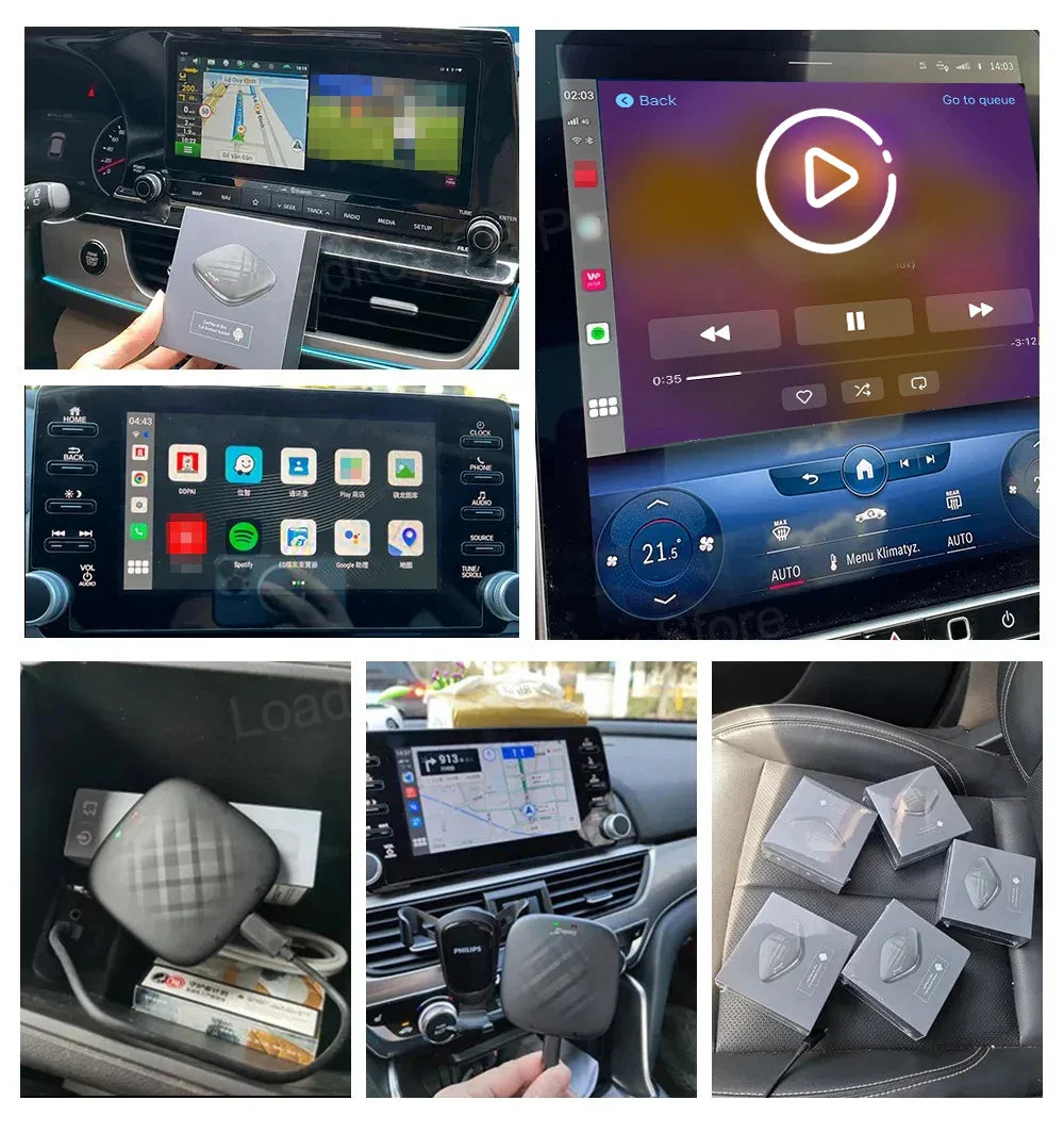 Carlinkit CarPlay AI TV Box Plus — Android 13, 8+128GB, 8-Core QCM6656125, Wireless CarPlay & Android Auto with YouTube, Netflix, 4G LTE