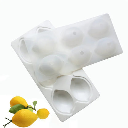 French Dessert 3D Lemon Silicone Mold – Cake, Brownie & Mousse Decorating Pastry Baking Tool