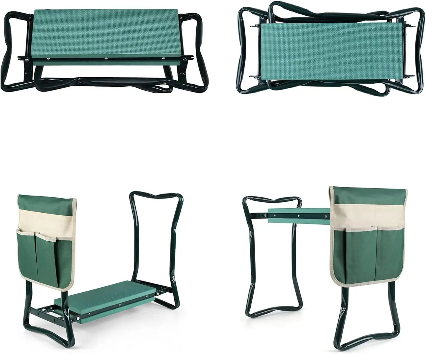 Upgraded Folding Garden Kneeler & Seat – Portable Garden Bench with EVA Foam Kneeling Pad for Outdoor Use
