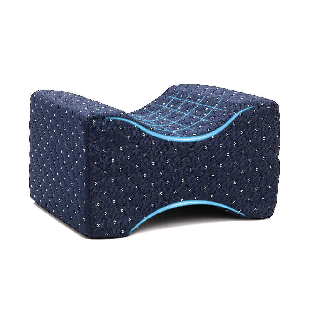 Memory Foam Leg & Knee Pillow – Side Sleeping Support with Removable, Washable Cover
