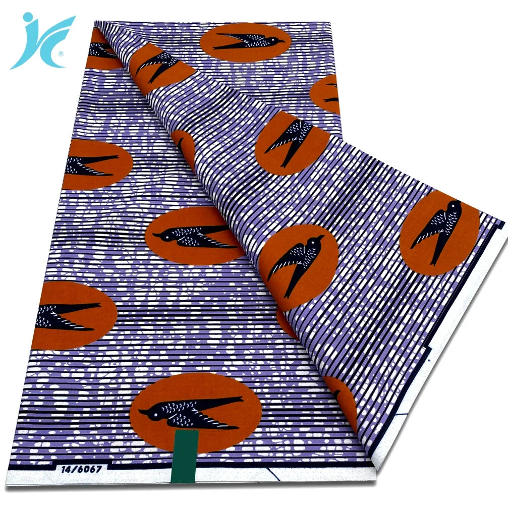 2026 African Real Wax Fabric - 100% Cotton Nigerian Ankara Dutch Batik Sewing Cloth