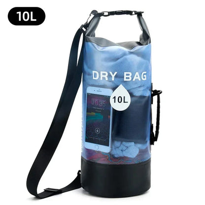 10L/20L Waterproof Dry Bag – Storage Pouch for Swimming, Trekking, Rafting, Boating & Kayaking (Backpack XD117Y)