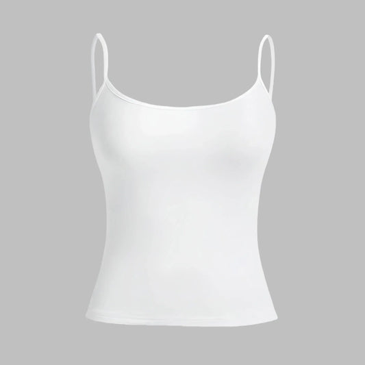 Women’s Slim Strap Tank Top – Breathable Summer Sleeveless Casual Top