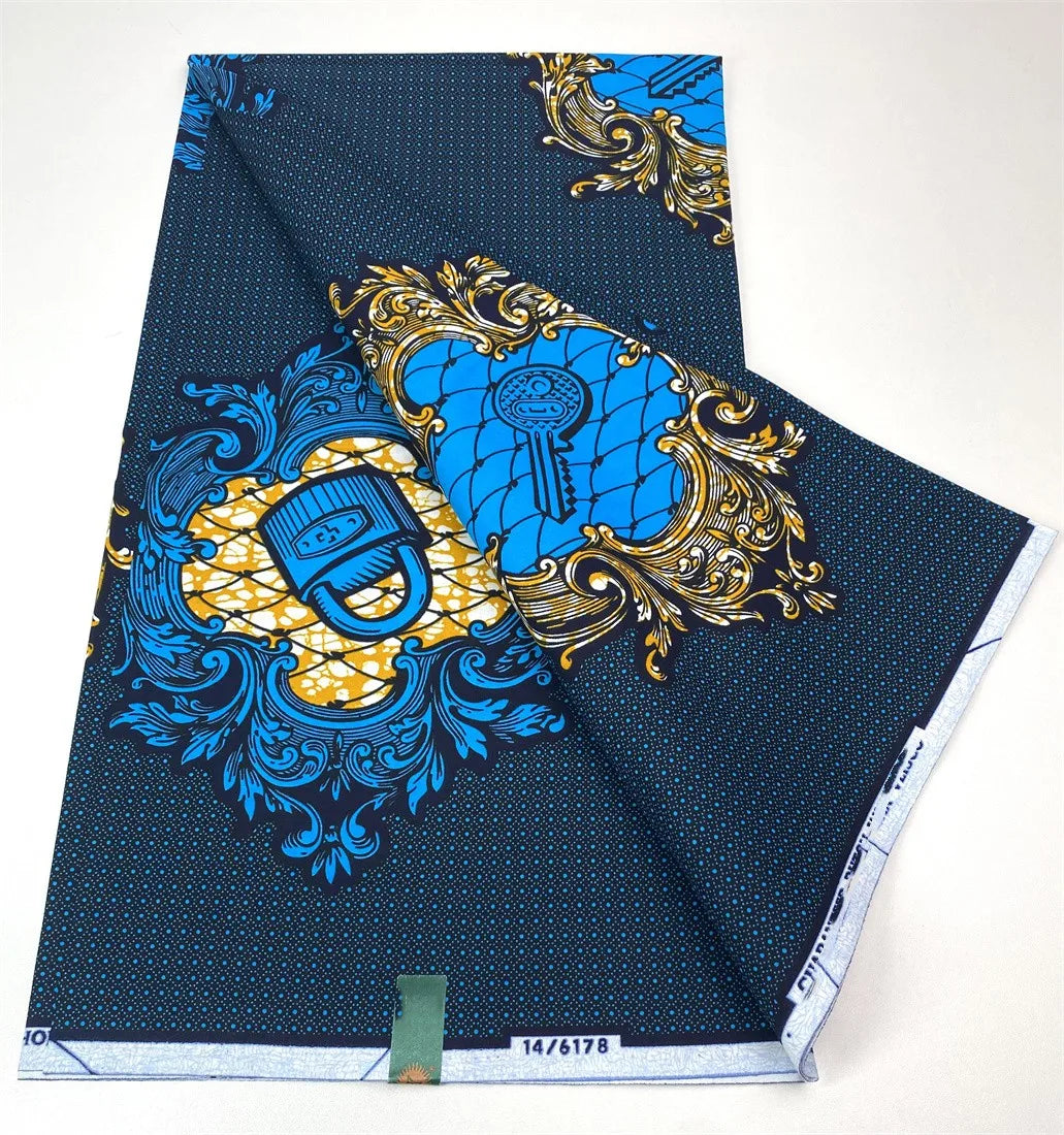 Latest Style Ankara Wax Print Fabric - 100% Cotton High Quality Soft African Real Wax Material
