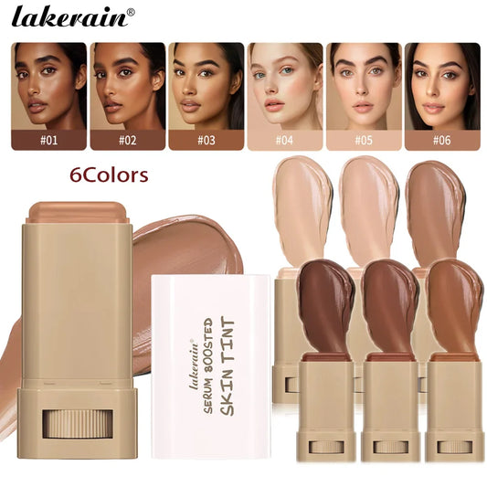 Stick Foundation Balm – Serum-Infused Skin Tint, High-Coverage & Smoothing, Travel-Friendly Bronzer