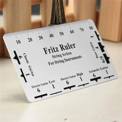 Miwayer Guitar Neck Notched Straight Edge — Luthier Tool with String Action Ruler Gauge for Gibson & Fender Electric Guitars