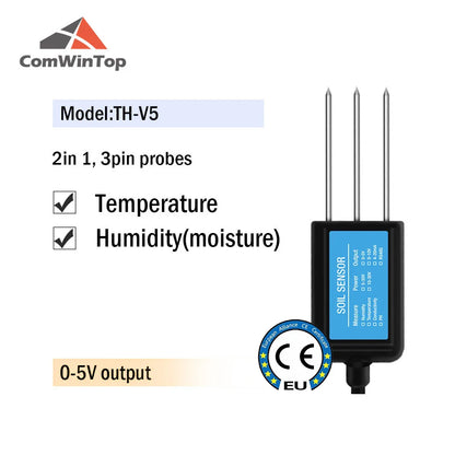 7-in-1 Soil Moisture, Temperature, Humidity, EC, pH & NPK Sensor with RS485, 4-20mA or 0-5V Output