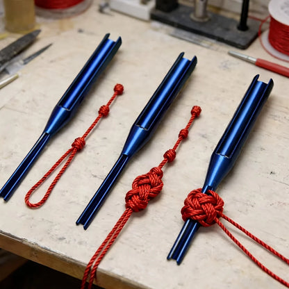 2-Piece Quick Knotting Aid Set - Plastic Threaders for Rope Weaving & Craft Projects