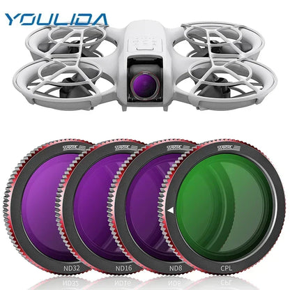 DJI Neo Lens Filter Set - Magnetic ND8 ND16 ND32 CPL UV 1/4 Black Mist Camera Filter Kit for Drone Accessories