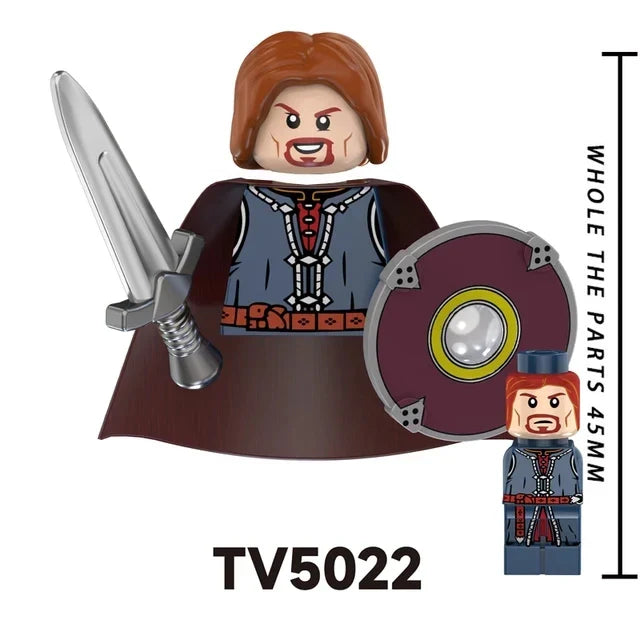 TV6403/TV6404/TV6405 Blocks Toy Set — Orcs, Dwarfs, Elves & Rohan Knight Action Figures Building Bricks for Kids Gift