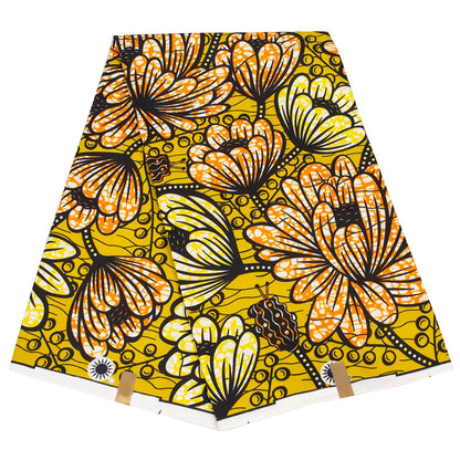 Bintarealwax Ankara Fabric - Wholesale Polyester Sewing Material for Women's Party Dresses FP6390
