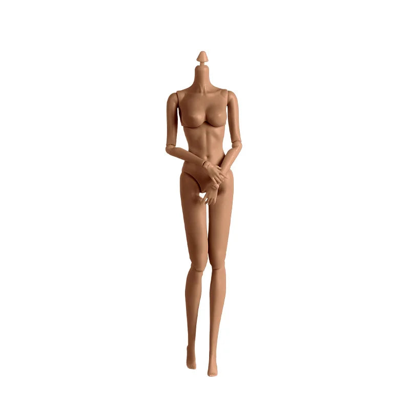 29cm 1/6 Doll Body Accessories – Flat-Foot Replacement Legs for Supermodel Dolls, DIY Dress-Up Toy in White, Normal & Tan Skin