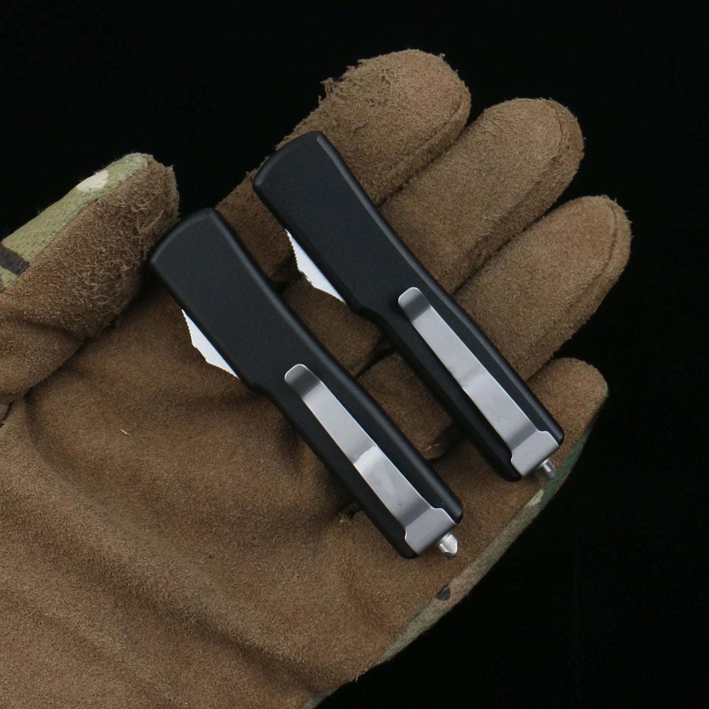 MICRO EDC TECH Mini MT-70 Knife – D2 Steel Stonewashed Blade with Aviation Aluminum Handle, Portable EDC Tool