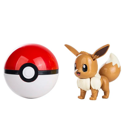 New Pokémon Action Figures – Pikachu, Charizard & Greninja Pocket Monster Poké Ball Deformation Toys for Kids Birthday Gifts